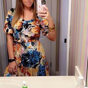 Fabrik Abstract Midi Dress